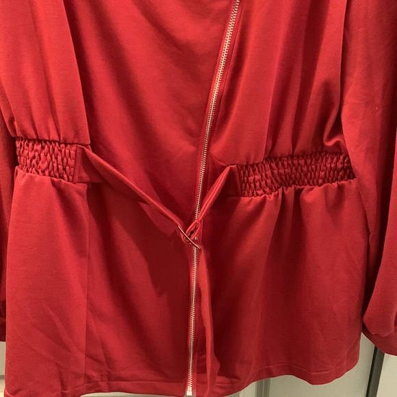 Burgundy plus size jacket - Picture 4 of 6